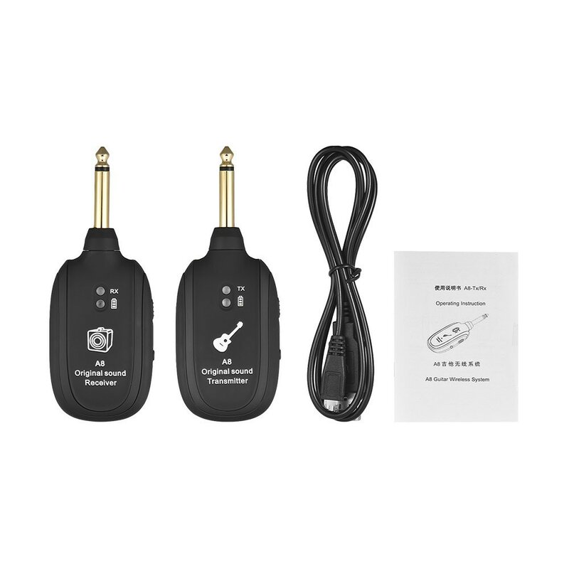A8 UHF guitar wireless receiving and transmitting system for Electric Guitars Bass Violin