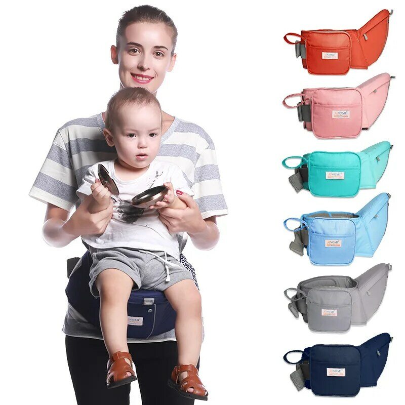 Portabebés ergonómico, asiento de cadera para niños, 70-120cm, cinturón de cintura, taburete para caminantes, cinturón de cintura