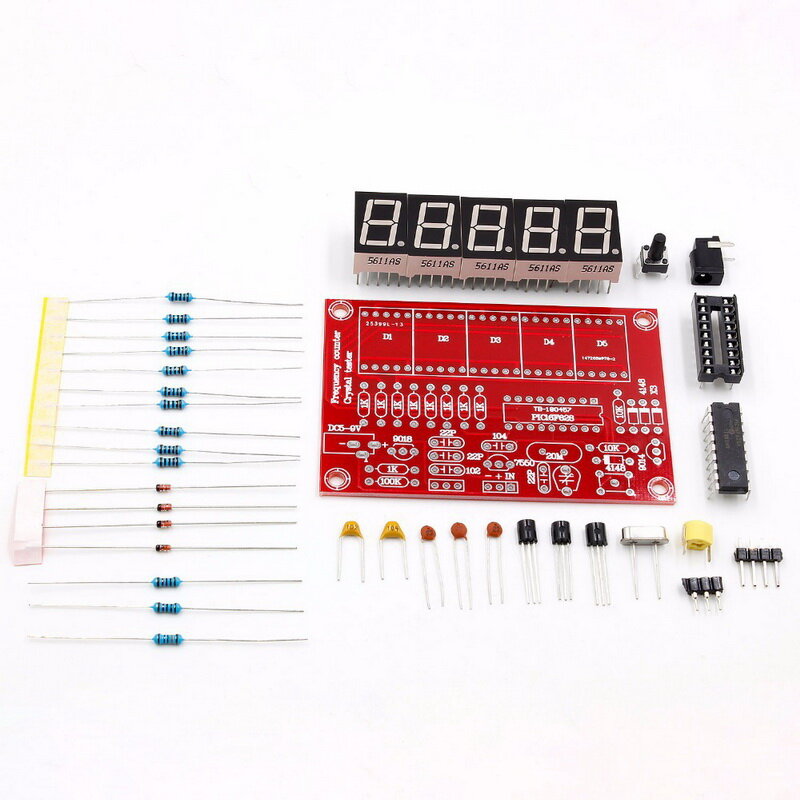 DIY Kits1Hz-50MHz 주파수 크리스탈 발진기 주파수 측정기 디지털 LED 테스터 미터 주파수 측정기