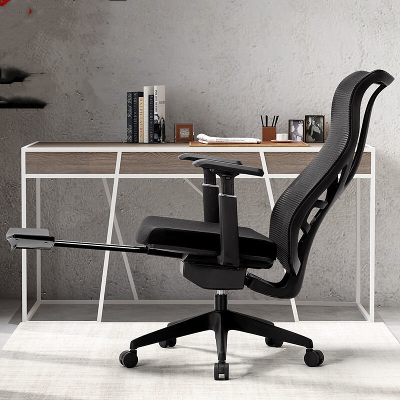 Эргономичный стул для дома, спальни, кабинета, вращающийся компьютерный стул, удобное сидячее наклонное обеденное перерыв, офисное кресло д...