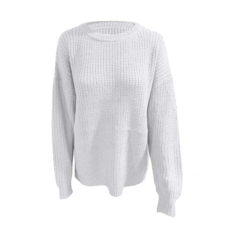 통기성 간단한 O 넥 니트 스웨터 소프트 스프링 스웨터 O 넥 캐주얼 의류