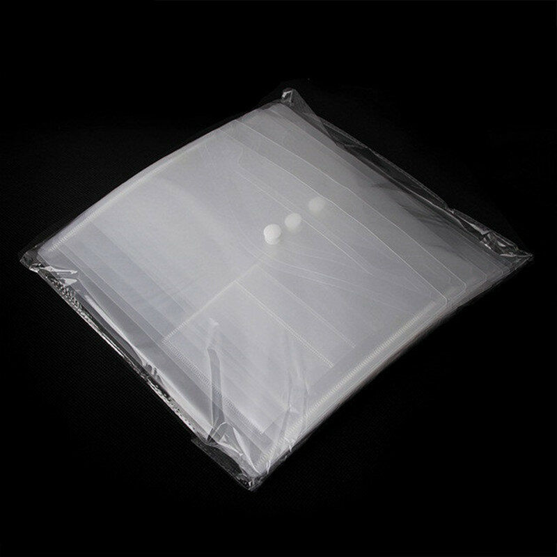 Carpeta de plástico transparente A5, bolsa de archivos, papel, suministros de oficina, 10-100 unids/set/juego