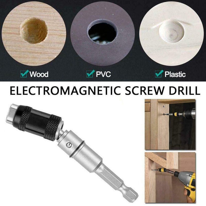 1/4" Non Magnetic Screw Drill Tip Drill Screw Tool Quick Change Locking Bit Holder Drive Guide Drill Bit Extensions Dropshipping