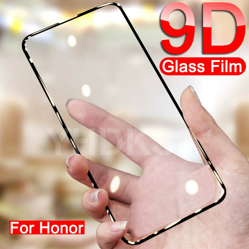 9D szkło ochronne dla Huawei Honor X10 9X 9A 9C 9S 8X 8A 8C 8S 20S 30S 9i 10i 20i hartowane osłona ekranu ze szkła bezpiecznego Film