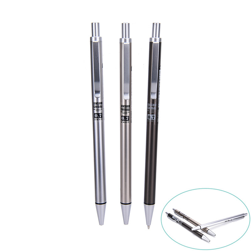 Full Metal Mechanical Pencil 0.5mm/0.7mm High Quality Automatic Pencils Writing School Pencils Office Supplies 