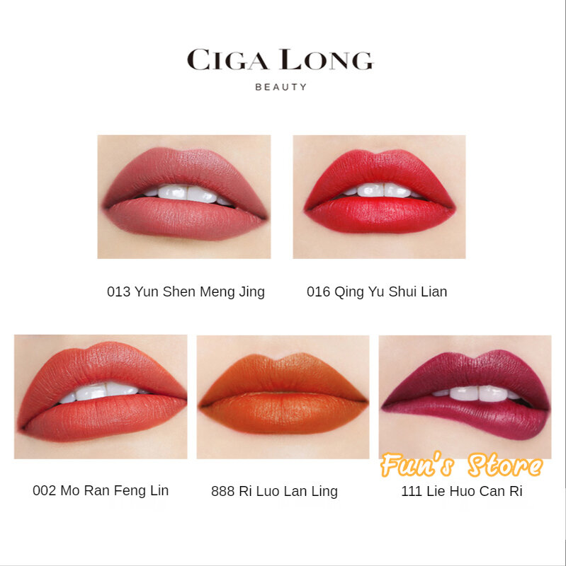 CigaLong – rouge à lèvres en velours non apprivoisé, brillant à lèvres, longue durée, haute pigmentation, couleur chair, étanche, pour filles et femmes, coffret cadeau