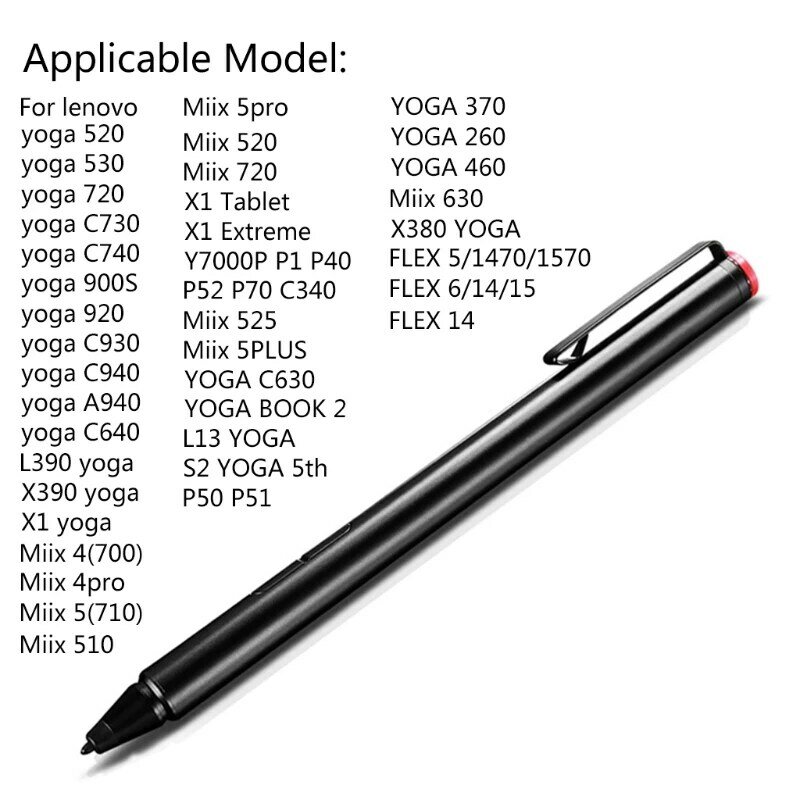 2048ปากกา Stylus Stylus สำหรับ Lenovo-Thinkpad Yoga520/530/720 MIIX 4/5 Active Pen