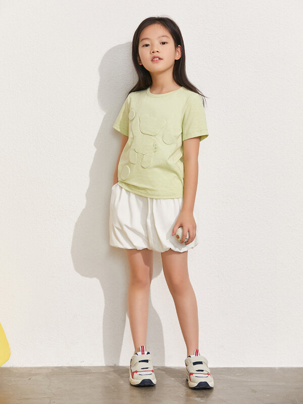Amii minimalizm lato rodzina pasujące ubrania moda mama i córka pasujące stroje dziewczyny koszulki bluzki damskie 22140027