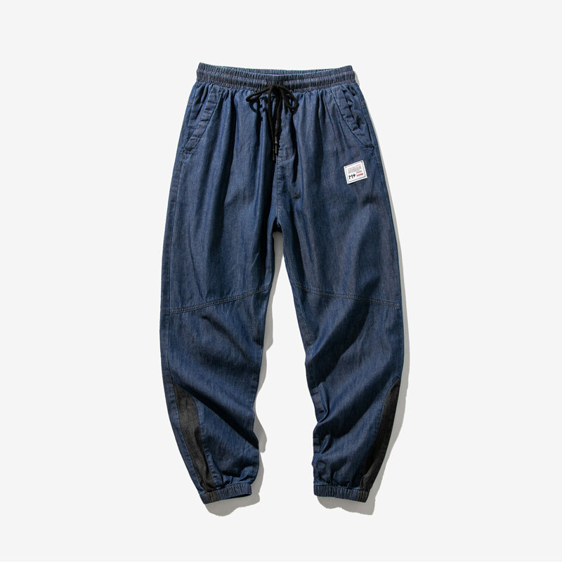 2021 Klassieke Hoge Kwaliteit Zwart En Blauw Jeans Stijl Business Mode Losse Grote Denim Slim Fit Jean Broek Mannelijke Merk broek