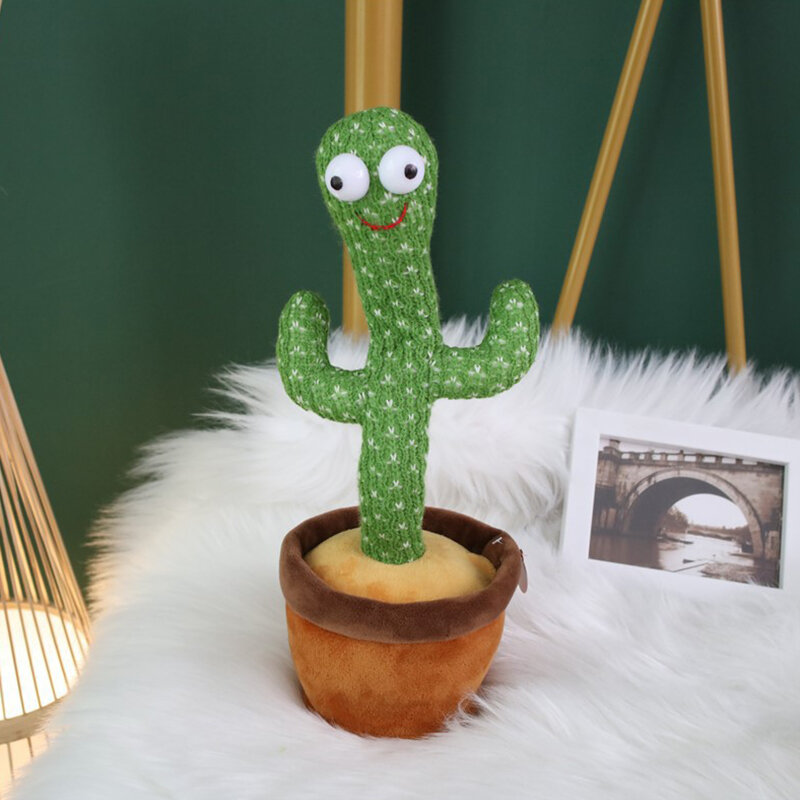 Giocattolo della peluche del Cactus giocattolo elettronico di Dancing Dancing con la canzone peluche carino danza Cactus giocattolo di educazione della prima infanzia per bambini