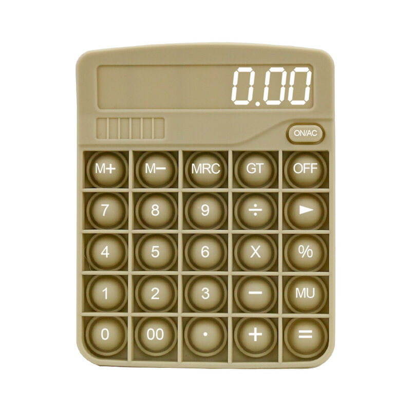 Fidget ของเล่นของเล่น Push Bubble Pop It เครื่องคิดเลขความเครียดบรรเทาของเล่นออทิสติกความต้องการ Reliever บีบ ...