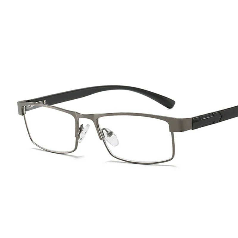 Moda de alta qualidade óculos leitura das mulheres dos homens meio quadro negócios escritório óculos eyewear + 1 1.5 2 2.5 3 3.5 4