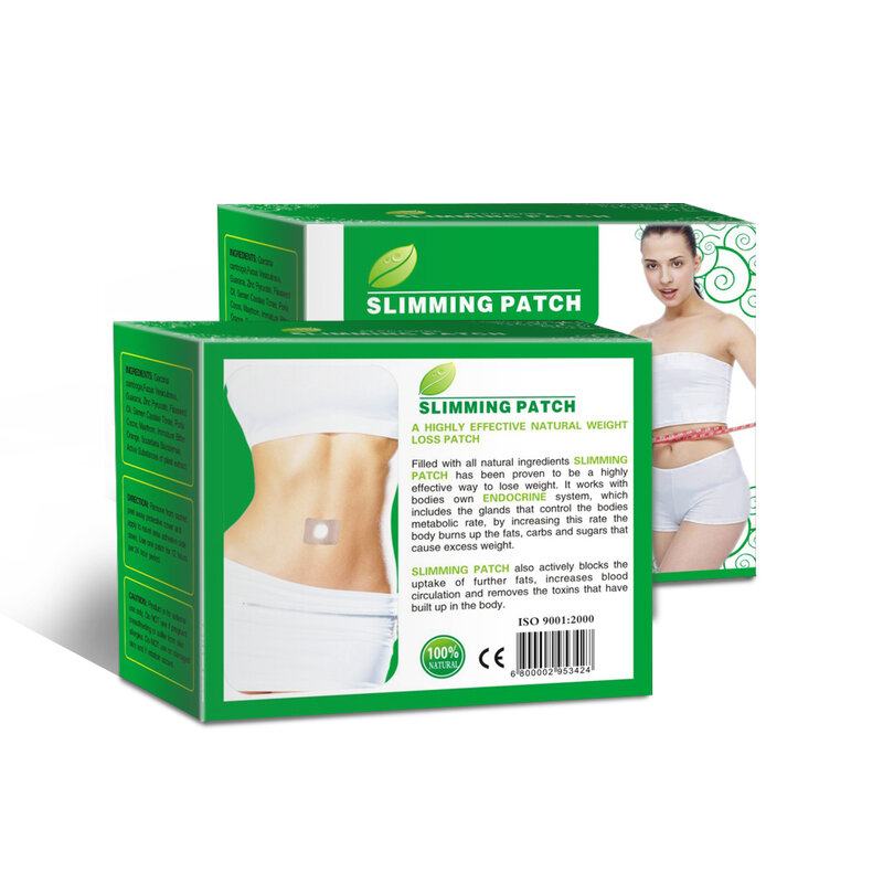 Hot Sale 2 boxes/60pcs Magnet Slimming Stick Navel Slim Patch Health Weight Loss Patch Burning Fat Body Shaping Paste