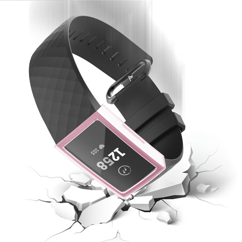 ل Fitbit تهمة 3 ووتش شاشة شفافة واقية حالة ل Fitbit تهمة 3 لينة سيليكون واقية حالة المضادة للخدش