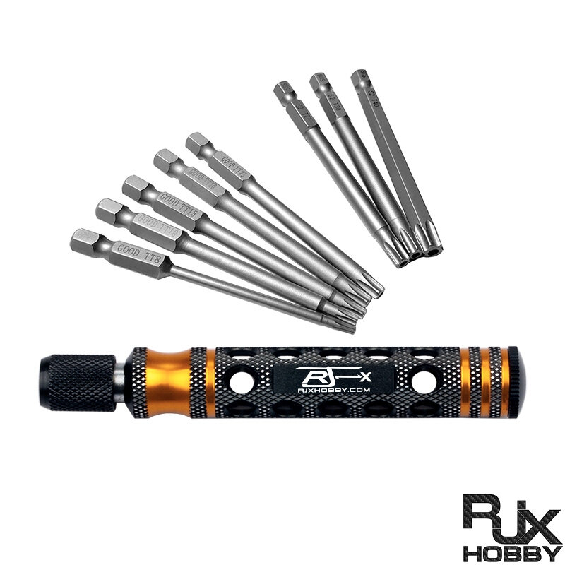 RJX 1/4" Hex Shank lengthened Torx Magnetic Screwdriver Bit T8/T10/T15/T20/T25/T27/T30/T40