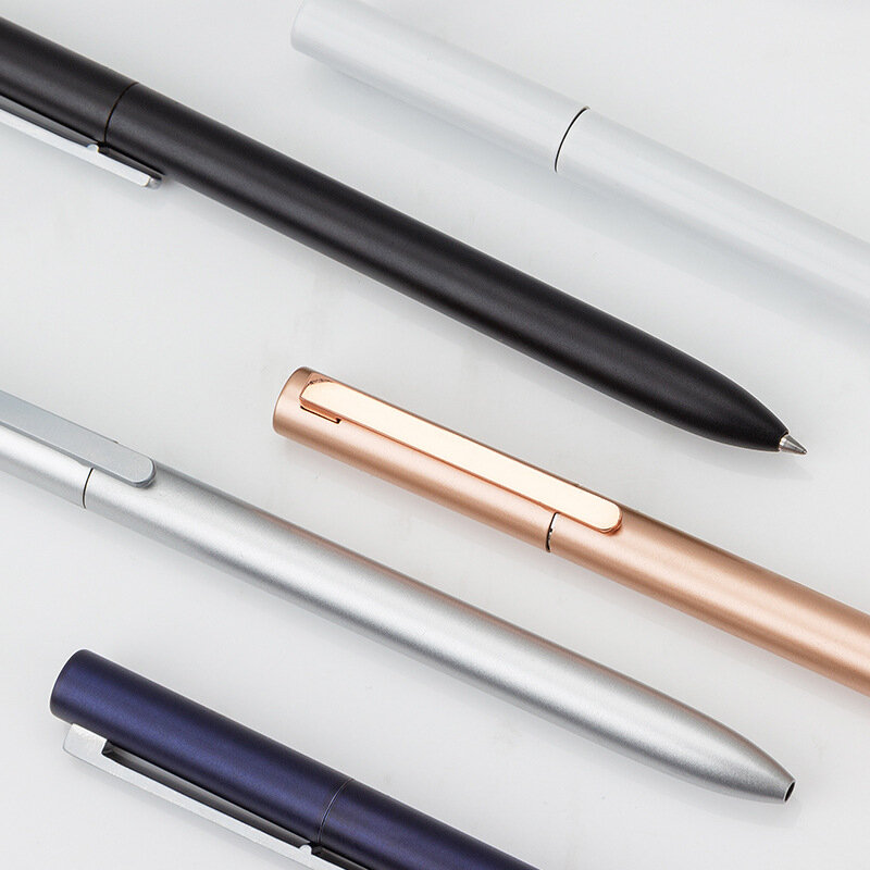 Xiaomi Mijia – stylo à bille en Gel noir, 0.5MM, Original, stylo de signature en métal, fournitures de papeterie scolaires et de bureau, Kawaii