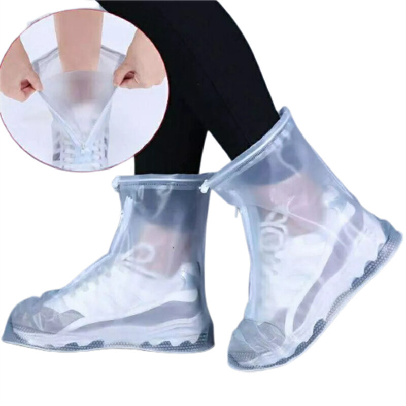 Cover Sepatu Waterproof Bahan Silikon Unisex Sepatu Pelindung Sepatu Bot Hujan untuk Indoor Outdoor Hari Hujan Debu 2020 E0940