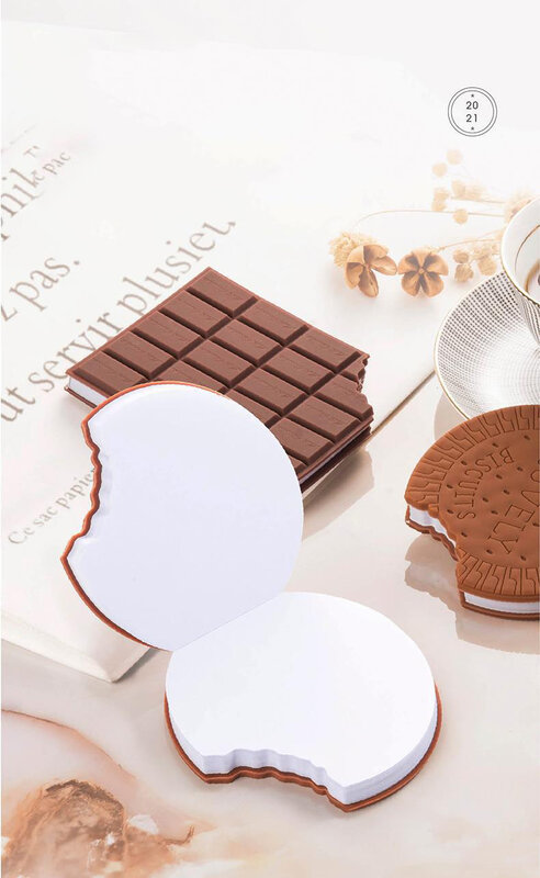 Creative stationery chocolate Memo Pad student gifts cute notebook 80 sheets of white notes lovely note pad