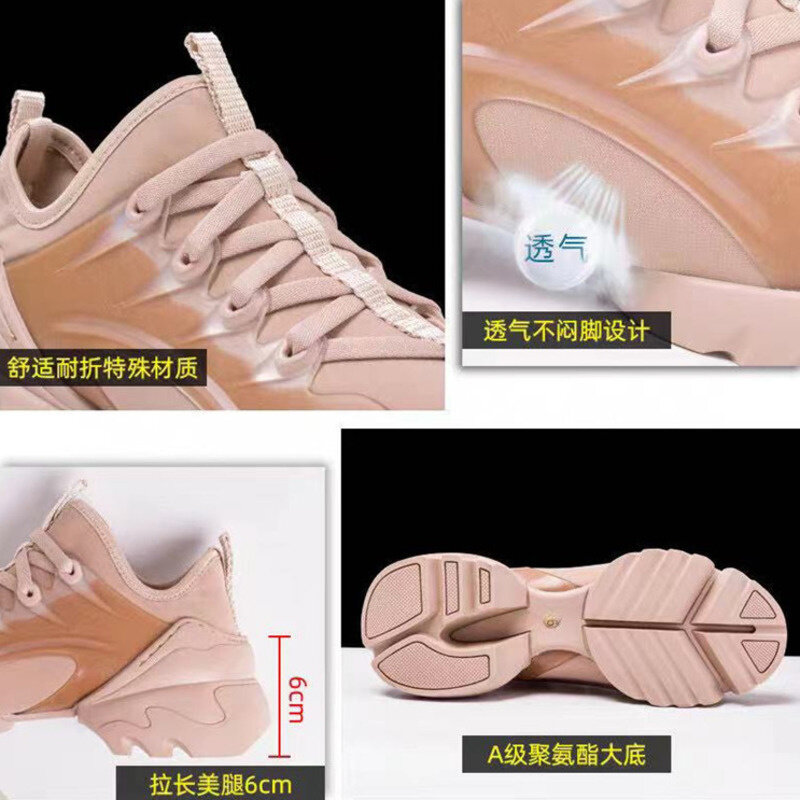 Sneakers Desain Mewah Modis Sepatu Olahraga Musim Panas Musim Dingin Wanita Platform Wanita Alas Kaki Sepatu Vulkan Bersirkulasi Kasual untuk Wanita