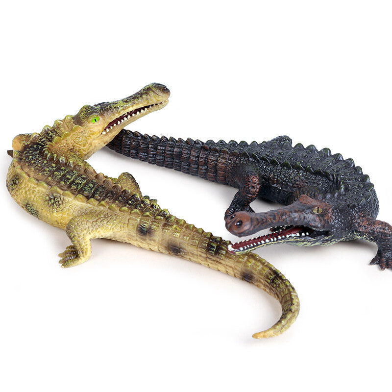 Figura de acción de cocodrilo para niños, juguete de simulación de cocodrilo chino, regalo de decoración
