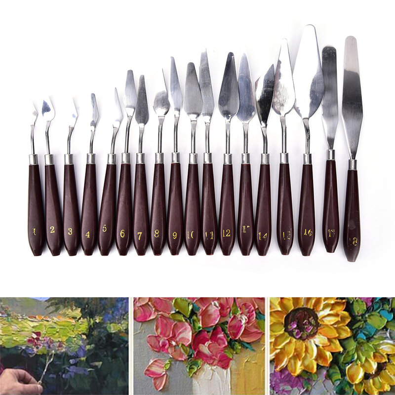 1 Pcs Practical Stainless Steel Painting Palette Knife Oil painting Shovel Spatula For Painting Supplies Baking Pastry Tools