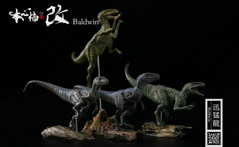 IN STOCK! Nanmu 1/35 Raptorsquadรูป4PCS Velociraptors Jurassicไดโนเสาร์Collectorสัตว์ของขวัญของเล่นสำหรับเด็กผู้ใหญ่