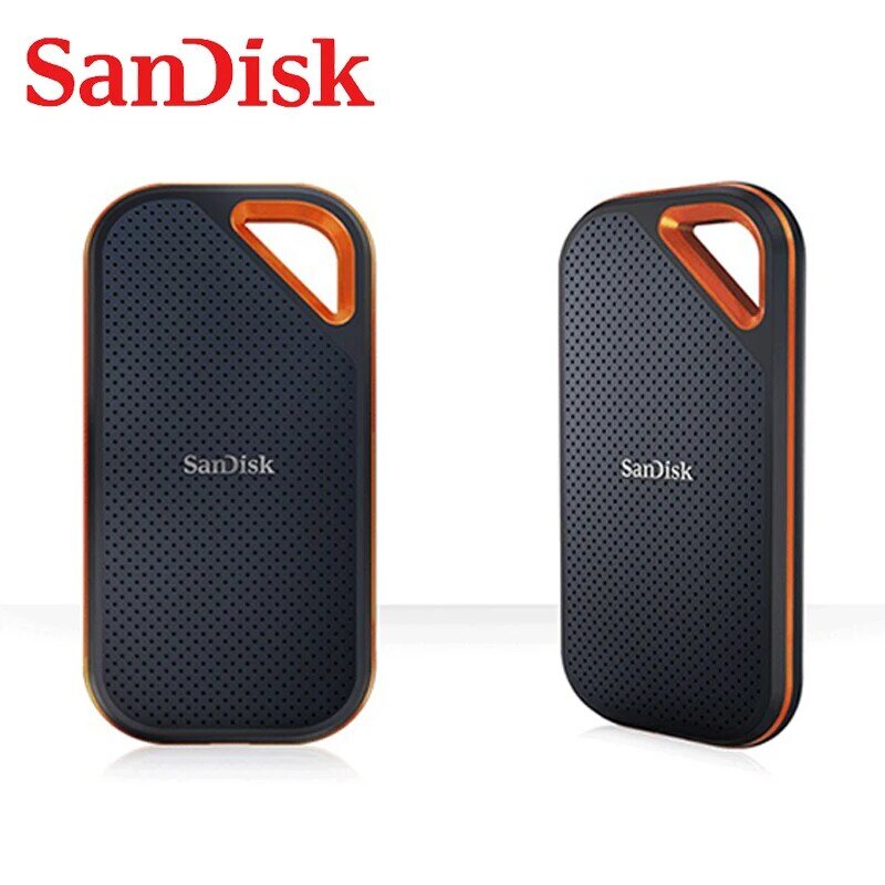 SanDisk-unidad de estado sólido Extreme PRO, 1TB, 2TB, SSD externa portátil E81 NVMe, alta velocidad de lectura, hasta 2000 MB/s, USB 3,1, tipo A/C