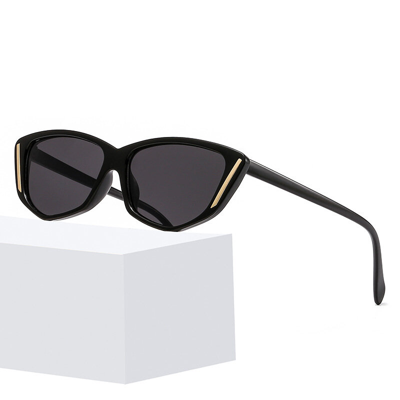 Gafas De Sol De ojo De gato para hombre y mujer, lentes De Sol con estampado De leopardo Vintage, personalizadas, combinan con todo, montura pequeña, Gafas De calle UV400