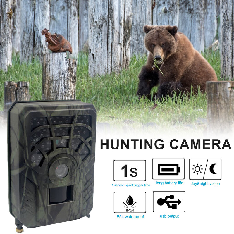 Caméra de chasse et de suivi des sentiers PR300C, 720P, Angle 120 degrés, avec Vision nocturne, étanche