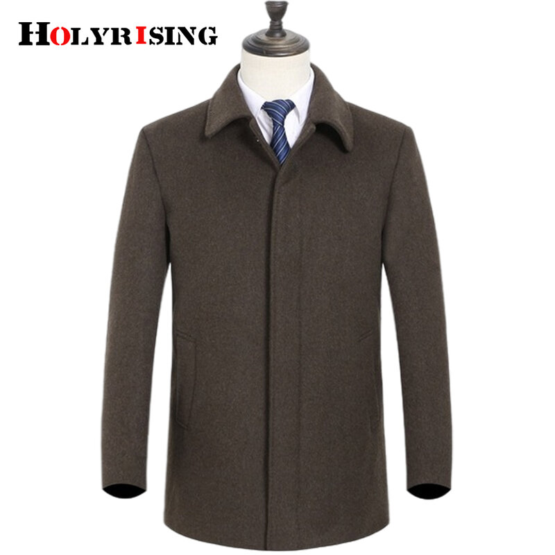 autumn classic men cashmere overcoats long woolen jackets thicken warm windbreaker jaqueta masculina leisure peacoat 5xl 19737