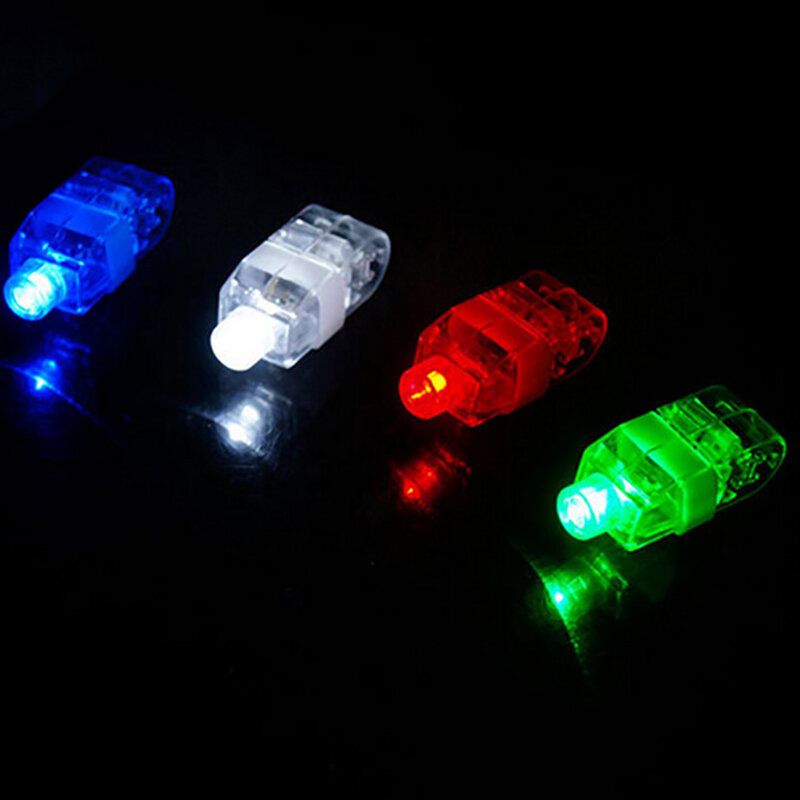 Nouveau LED coloré doigt lumières brillant éblouissement Laser émettant des lampes noël romantique mariage célébration Festival fête décor
