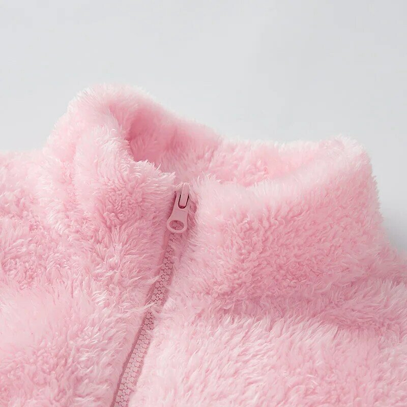 Jaqueta feminina de lã polar, casaco esportivo quente para mulheres, outono e inverno