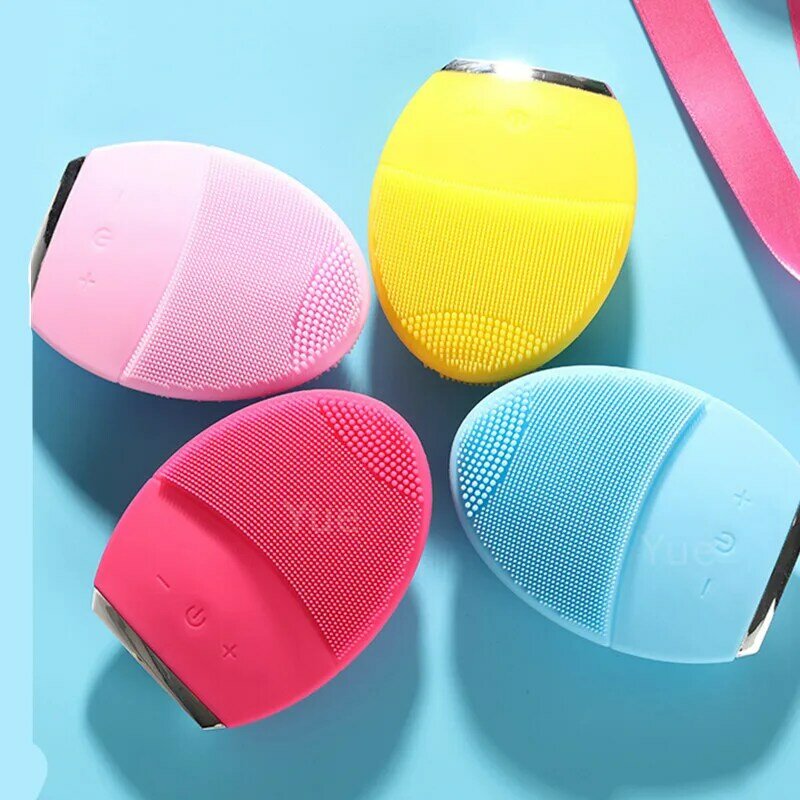 USB Lade Silikon Gesichts Reinigung Pinsel Sonic Gesichts Poren Mitesser Reiniger Massage Pinsel Hautpflege Werkzeug Wasserdichte 30#