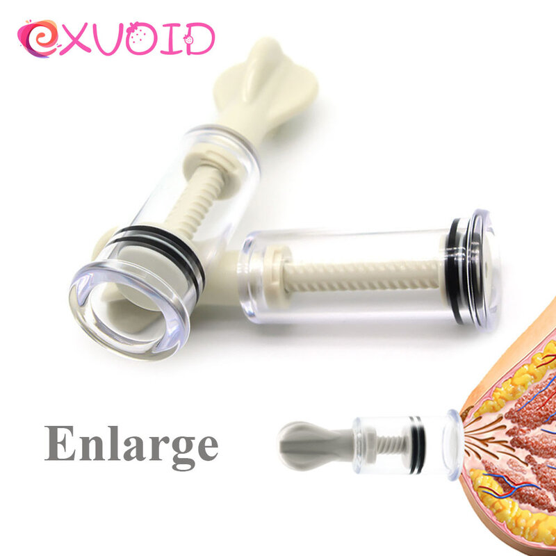 EXVOID-succionador de bomba de vacío para mujer, juguetes sexuales para estimular el clítoris, masajeador de pecho, Clip sin vibrador