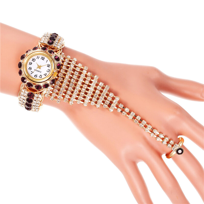 Nowa luksusowa damska pełna bransoletka z diamentami zegarek moda damska zegarek Montre Femme Zegarki Damskie Relogio Feminino Relojes Mujer