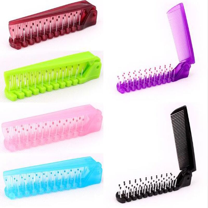 1 Pcs Disposable Travel Hair Comb Brush Foldable Massage Anti-Static Portable Folding Hair Comb Hairdressing Styling Tool
