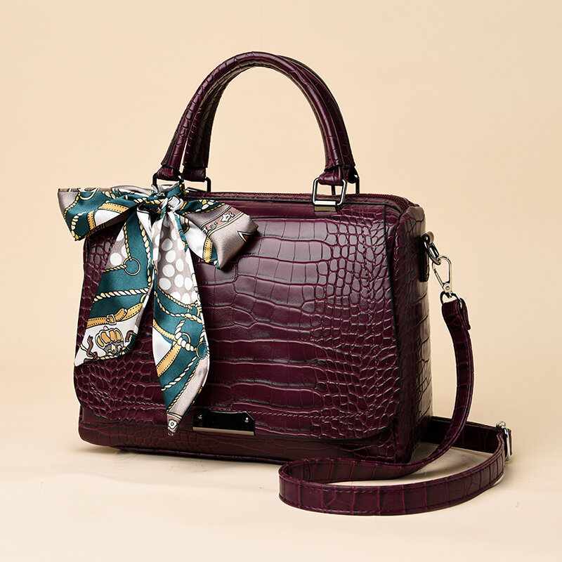 OLSITTI High Quality Leather Handbags Luxury Crossbody Fashion Crocodile Pattern Shoulder Bags for Women 2021 Designer New