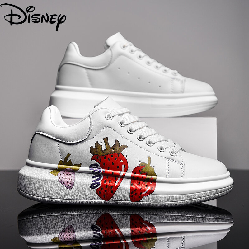 Disney fashion męska pszczoła w paski złoty design płaskie buty proste i słodkie kreskówka ściegu flash casual para płaskie buty