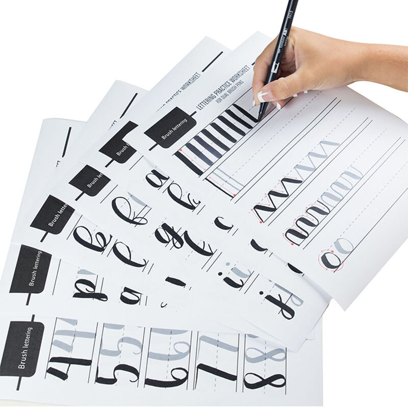 Artystyczna czcionka angielski Copybook ćwiczenia regularne kursywą mogą być używane wielokrotnie kaligrafia ćwiczenia Student kursywą Copybook