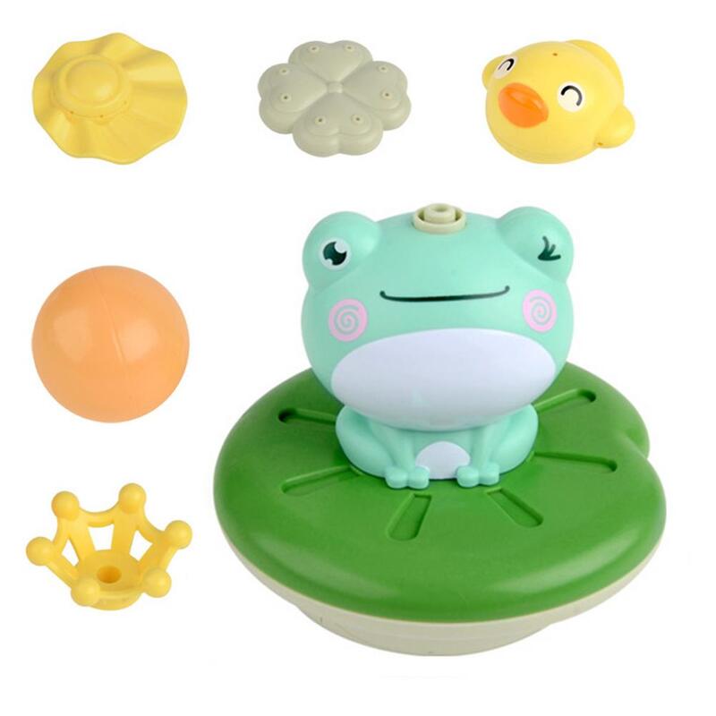 Baby Frog Bath Toy divertimento in acqua animale vasca da bagno giocattolo per bambini giocattolo galleggiante spruzzo d'acqua Sprinkler bagno lavaggio gioca regalo divertente