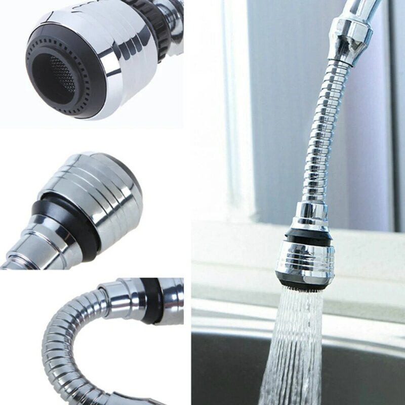 360 Degree Rotate Swivel Kitchen Faucet Aerator Adjustable Dual Mode Sprayer Filter Diffuser Water Saving Nozzle Shower Spray