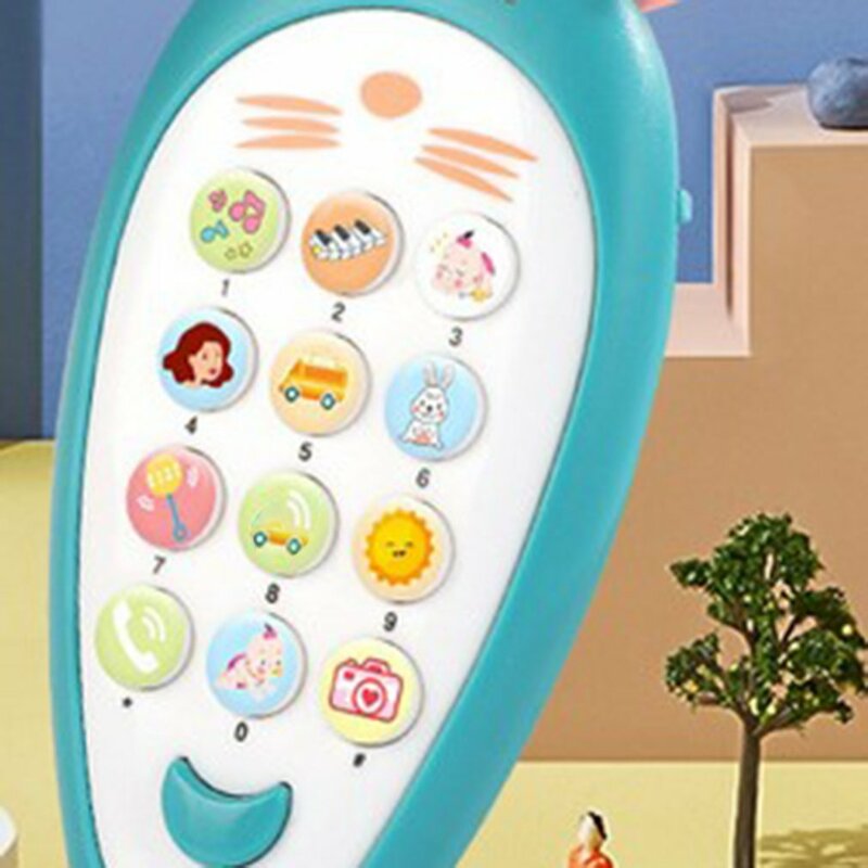 Mainan Ponsel Anak-anak Simulasi Multifungsi Puzzle Pendidikan Awal Mainan Ponsel Belajar Musik untuk Bayi Anak Hadiah Natal