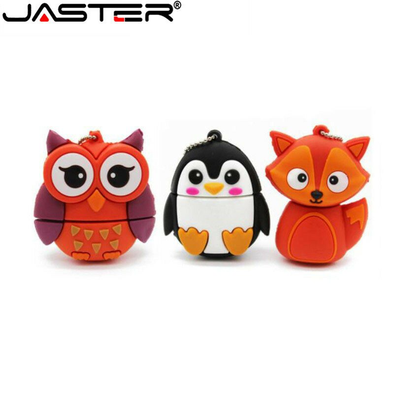 JASTER hot! Mini clé usb à l'effigie de pingouin et hibou, support à mémoire de 4GB / 8GB / 16GB / 32GB 64GB 128GB