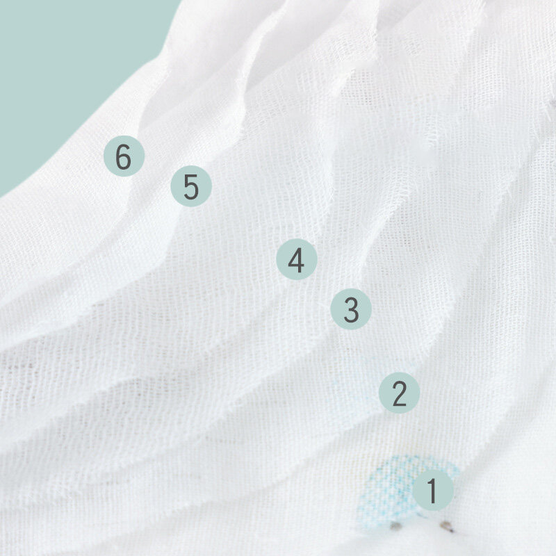 6-schicht Musselin Swaddle Decken Baby Swaddle Decke Musselin Baby Decke wrap für Baby Jungen und Mädchen