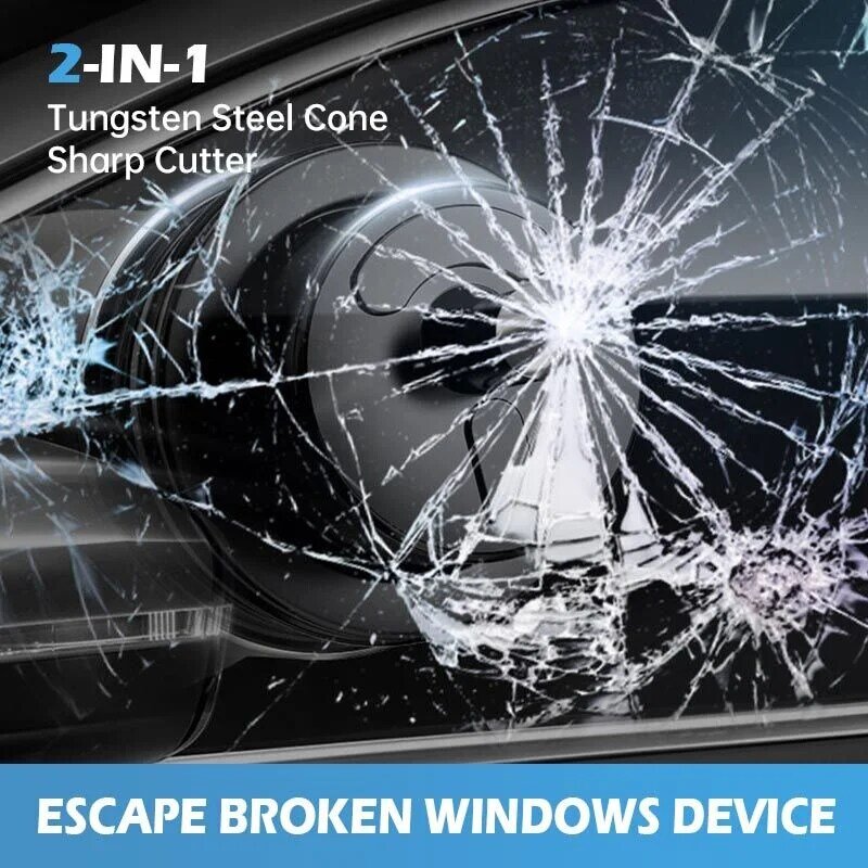 รถความปลอดภัย Hammer เครื่องตัดเข็มขัดนิรภัย Multitool รถ Window Breaker หนีรถ Escape Broken Mini วินาที Windows Escape อุปกรณ์