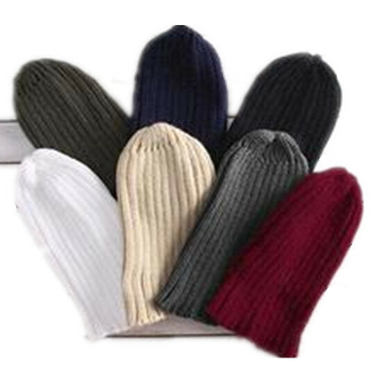 Bonnet de Ski en laine tricoté pour homme, 1 pièce, élégant, en coton, style Hip Hop, chaud, hiver