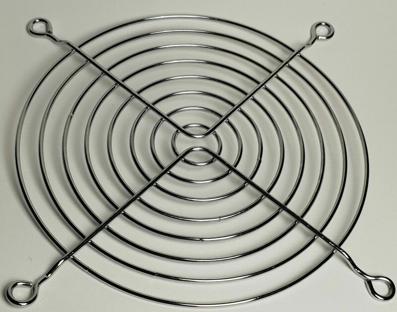 Grille de ventilateur en fil métallique chromé, 120mm, protège-doigts, 12cm, CPU, PC, 10 pièces