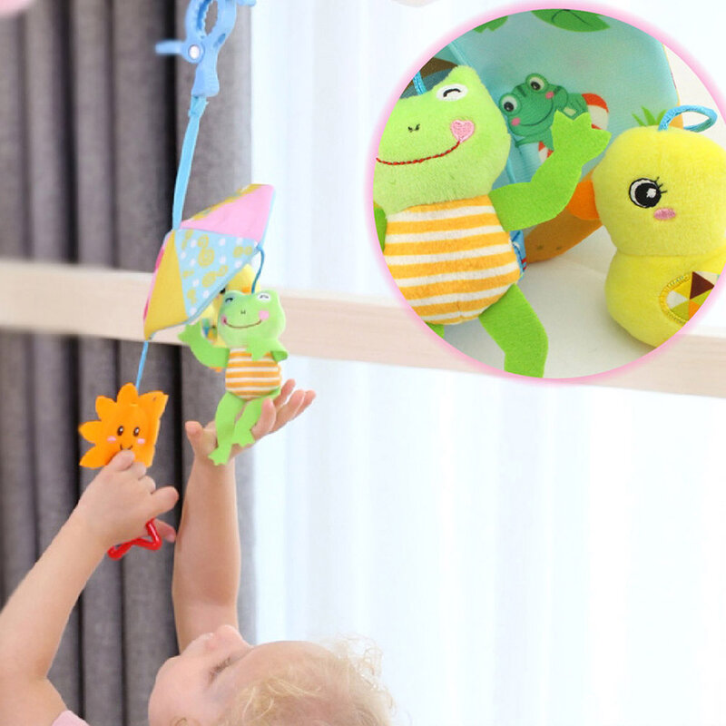 Bubut Bayi Aksesoris Mainan Gantung Musik Berputar Kartun Mewah Mainan Bel Tempat Tidur Lucu