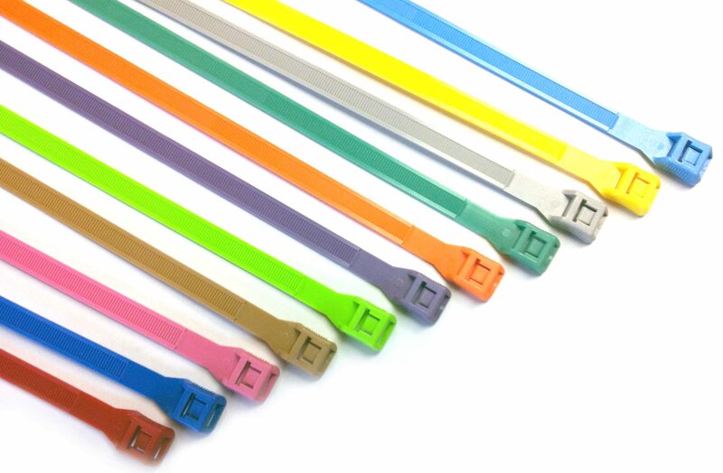 Attaches de câble en Nylon autobloquantes, 12 couleurs, 100/3x100mm, en plastique, fermeture éclair, sangles de fixation, boucle à crochet