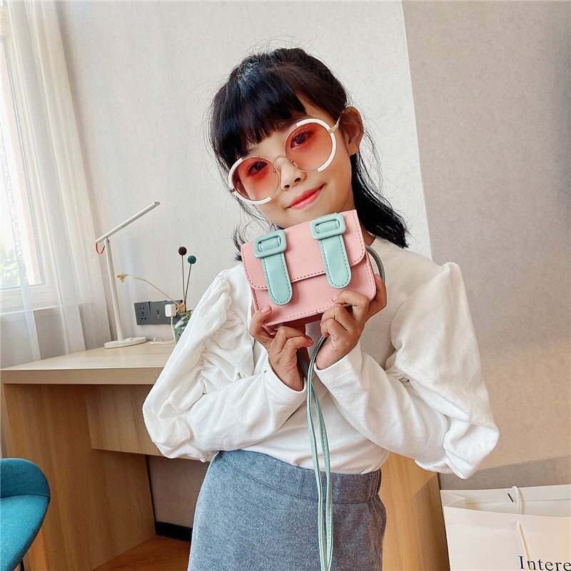 Tas Tangan Aksesori Bayi Perempuan Putri Fashion Dompet Koin Kecil Anak-anak Lucu Tas Bahu Tas Kurir Mini Anak-anak Warna Permen